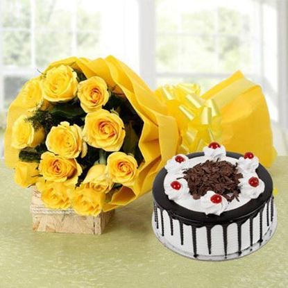 Picture of Cake and Flower Combo 9