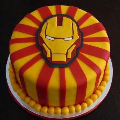 Picture of Iron Man Theme Cake