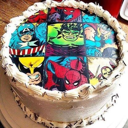 Picture of Marvel Theme Cake