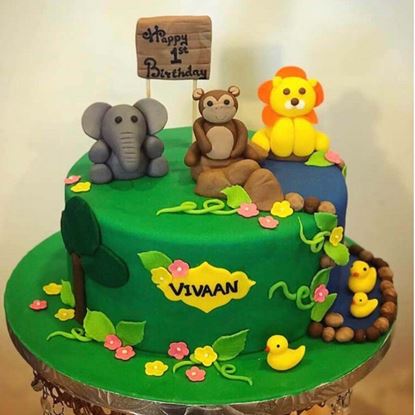 Picture of Jungle Theme Cake 1