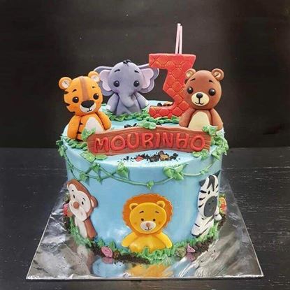 Picture of Zoo Theme Cake