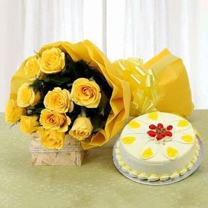 Picture of Cake and Flower Combo 5