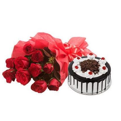 Picture of Cake and Flower Combo 8