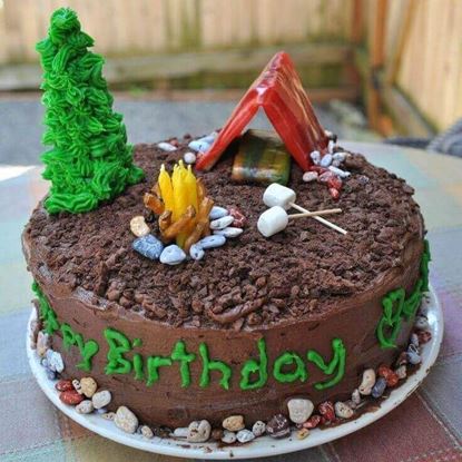 Picture of Camping Theme Cake 1