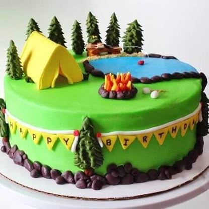 Picture of Camping Theme Cake 2