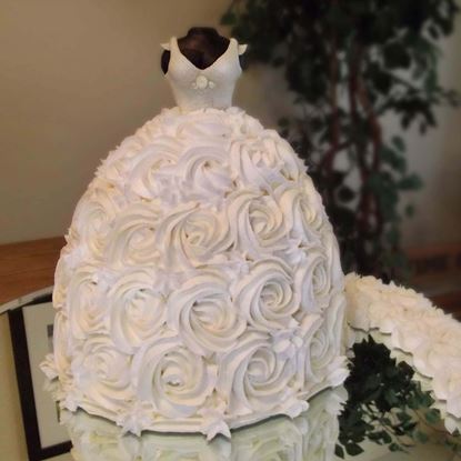 Picture of Designer Dress Theme Cake